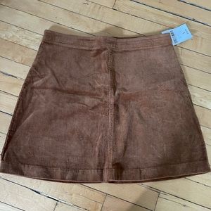 Brown corduroy skirt